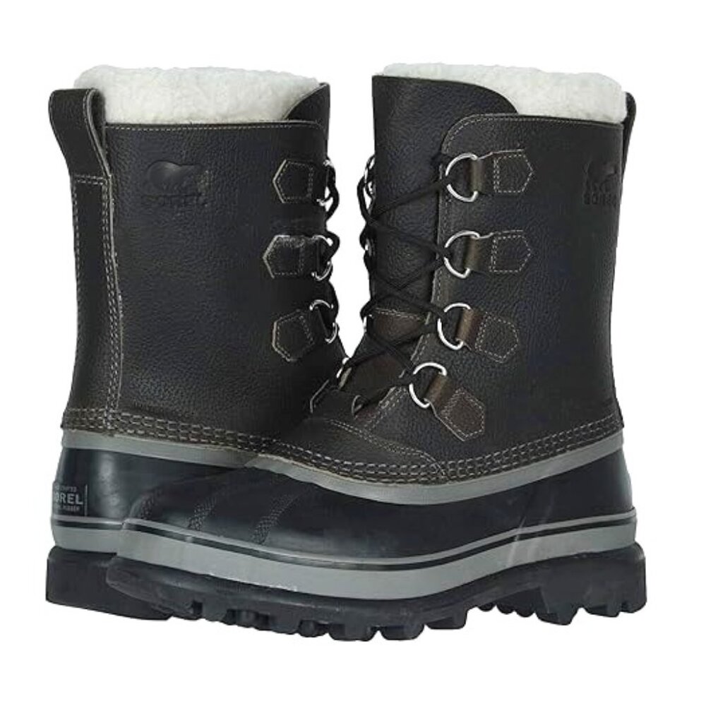 Sorel Boots Mens 8.5 Brown/Black Caribou Waterproof Winter Snow Hunting Fishing